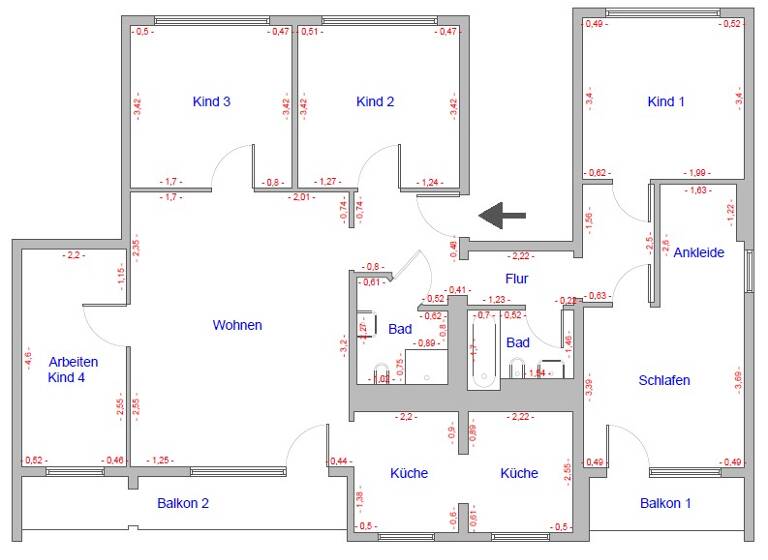 Wohnung zur Miete - Erstbezug 850 € 6 Zimmer 125 m² 4. Geschoss Am Heizhaus 15 Zschopau 09405