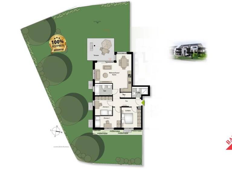 Wohnung zum Kauf - Neubau provisionsfrei 739.000 € 4 Zimmer 94 m² Böblingen 71032