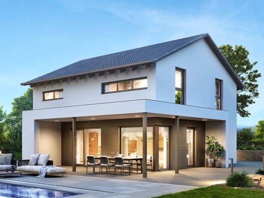Einfamilienhaus zum Kauf provisionsfrei 439.800 € 4 Zimmer 148 m² 369 m² Grundstück Langenbeutingen Langenbrettach 74243