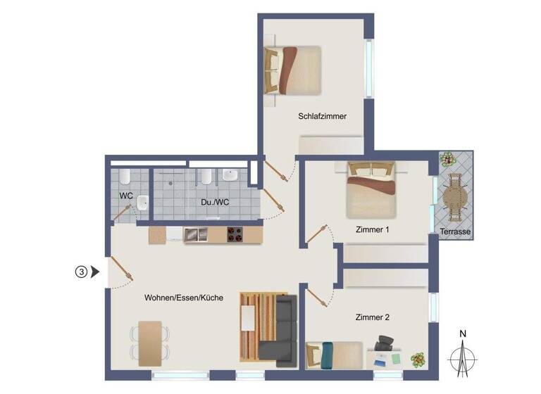 Wohnung zum Kauf - Erstbezug provisionsfrei 596.500 € 4 Zimmer 91,7 m² frei ab 31.07.2027 Bogenstraße 12 Asperg 71679