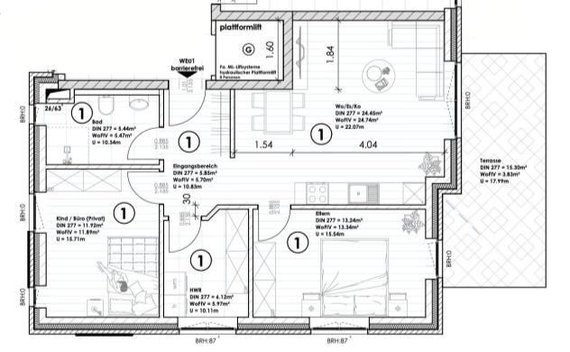 Wohnung zum Kauf 235.000 € 3 Zimmer 71,3 m²<br/>Wohnfläche Hilgenholtstraße 12 Weener Weener 26826