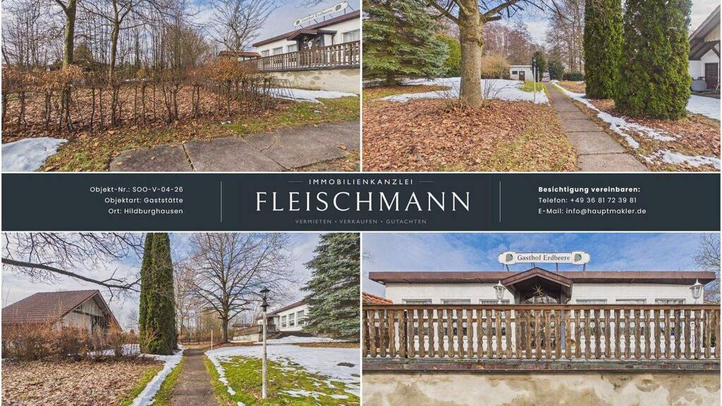 Restaurant zum Kauf 170.000 € 224 m² Gastrofläche 3.181 m² Grundstück Am Sandberg Hildburghausen 98646