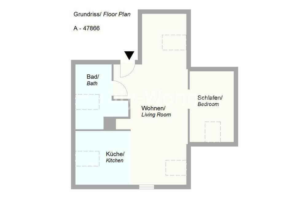 Wohnung zur Miete Wohnen auf Zeit 1.290 € 1 Zimmer 50 m²<br/>Wohnfläche 16.03.2025<br/>Verfügbarkeit Deelwisch Lokstedt Hamburg 22529