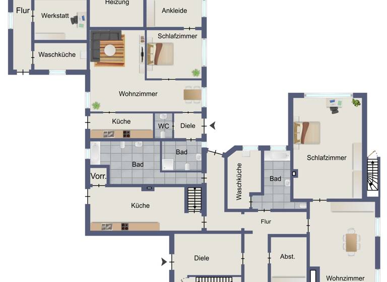 Mehrfamilienhaus zum Kauf 790.000 € 8 Zimmer 360 m² 4.850 m² Grundstück Hoerstgen Kamp-Lintfort 47475