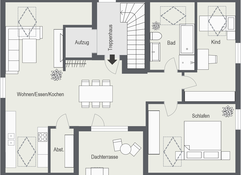 Wohnung zum Kauf provisionsfrei 1.069.000 € 3 Zimmer 96 m²<br/>Wohnfläche Dachgeschoss<br/>Geschoss Allach-Untermenzing München 80999