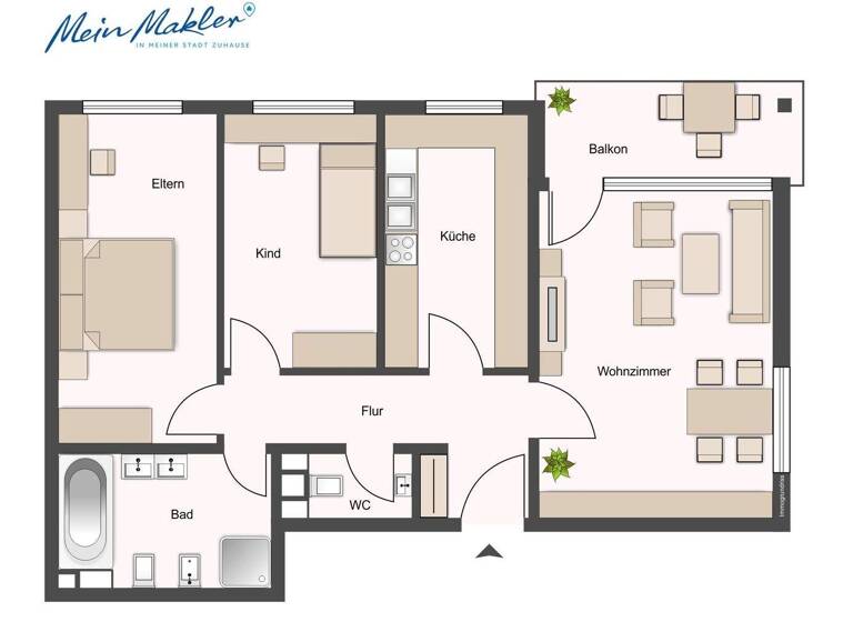 Wohnung zum Kauf 510.000 € 3 Zimmer 84,3 m² 1. Geschoss Ismaning 85737