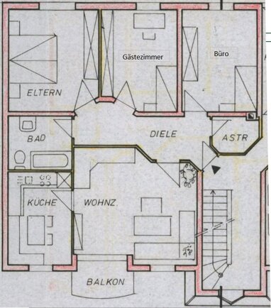 Wohnung zur Miete 940 € 4 Zimmer 92 m² 1. Geschoss frei ab 01.03.2025 Moselstrasse 23 Nittel Nittel 54453