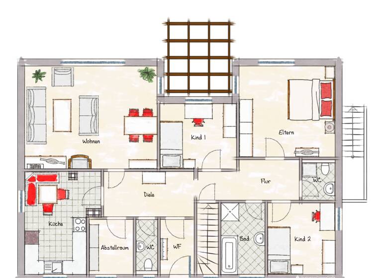 Einfamilienhaus zum Kauf 219.000 € 4 Zimmer 115 m² 746 m² Grundstück frei ab sofort Hofheim 97461