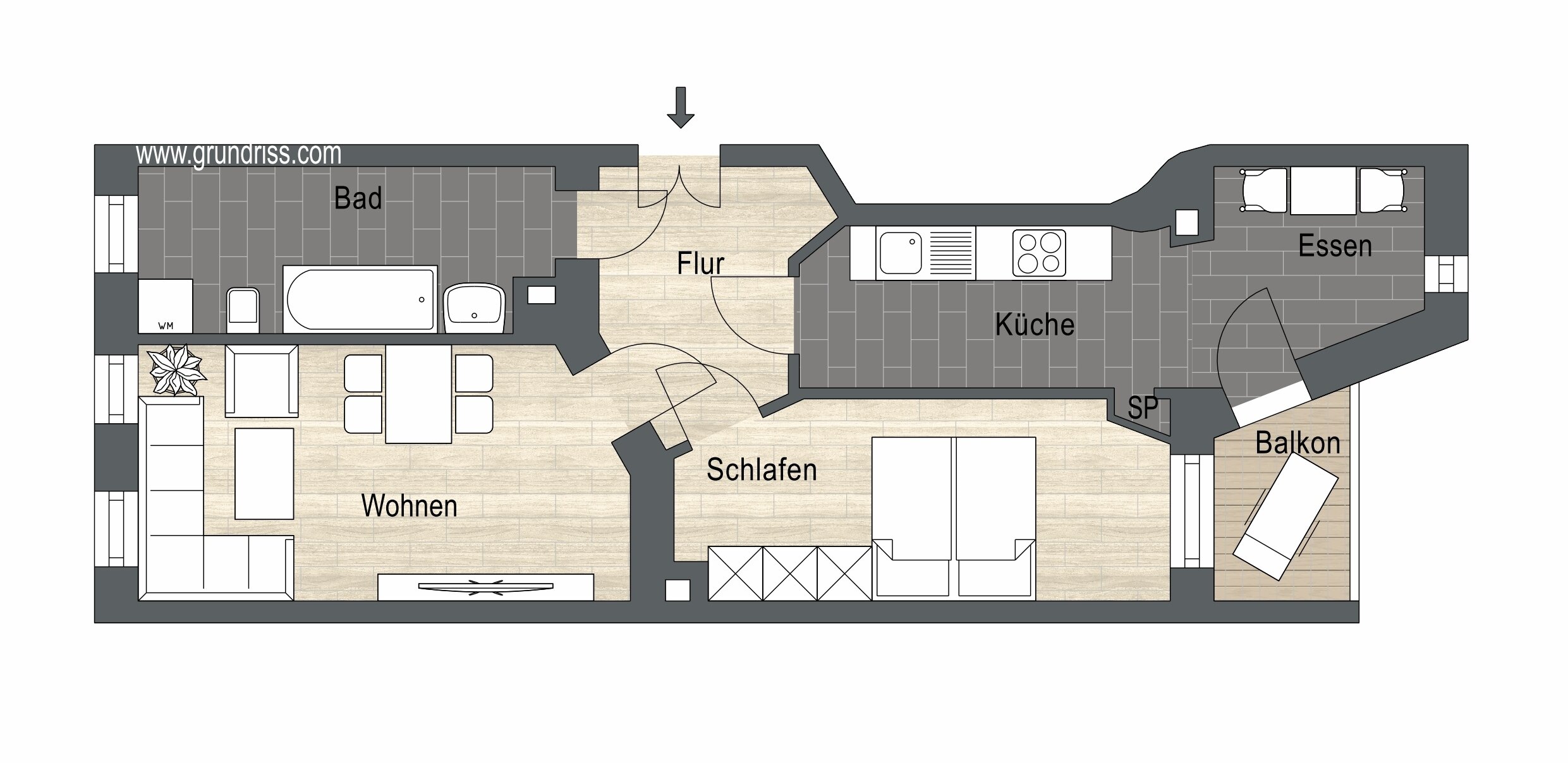 Wohnung zur Miete 895 € 2 Zimmer 62 m²<br/>Wohnfläche EG<br/>Geschoss Wittenberger Straße 18 Eutritzsch Leipzig 04129