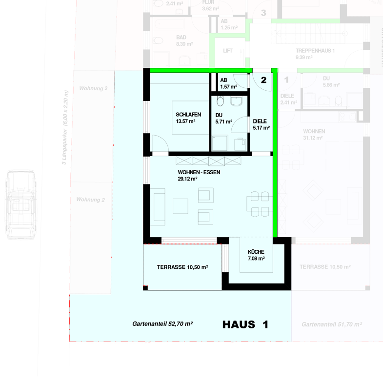 Wohnung zum Kauf - Neubau provisionsfrei 330.000 € 2 Zimmer 67,5 m² Bernhardstraße 3 Höllstein Steinen 79585