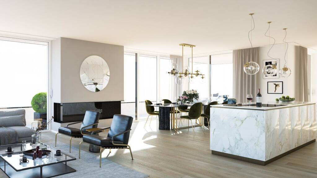 Terrassenwohnung zum Kauf - Erstbezug 349.000 € 2 Zimmer 50,9 m² 5. Geschoss frei ab sofort Kaigasse Innere Stadt Villach 9500