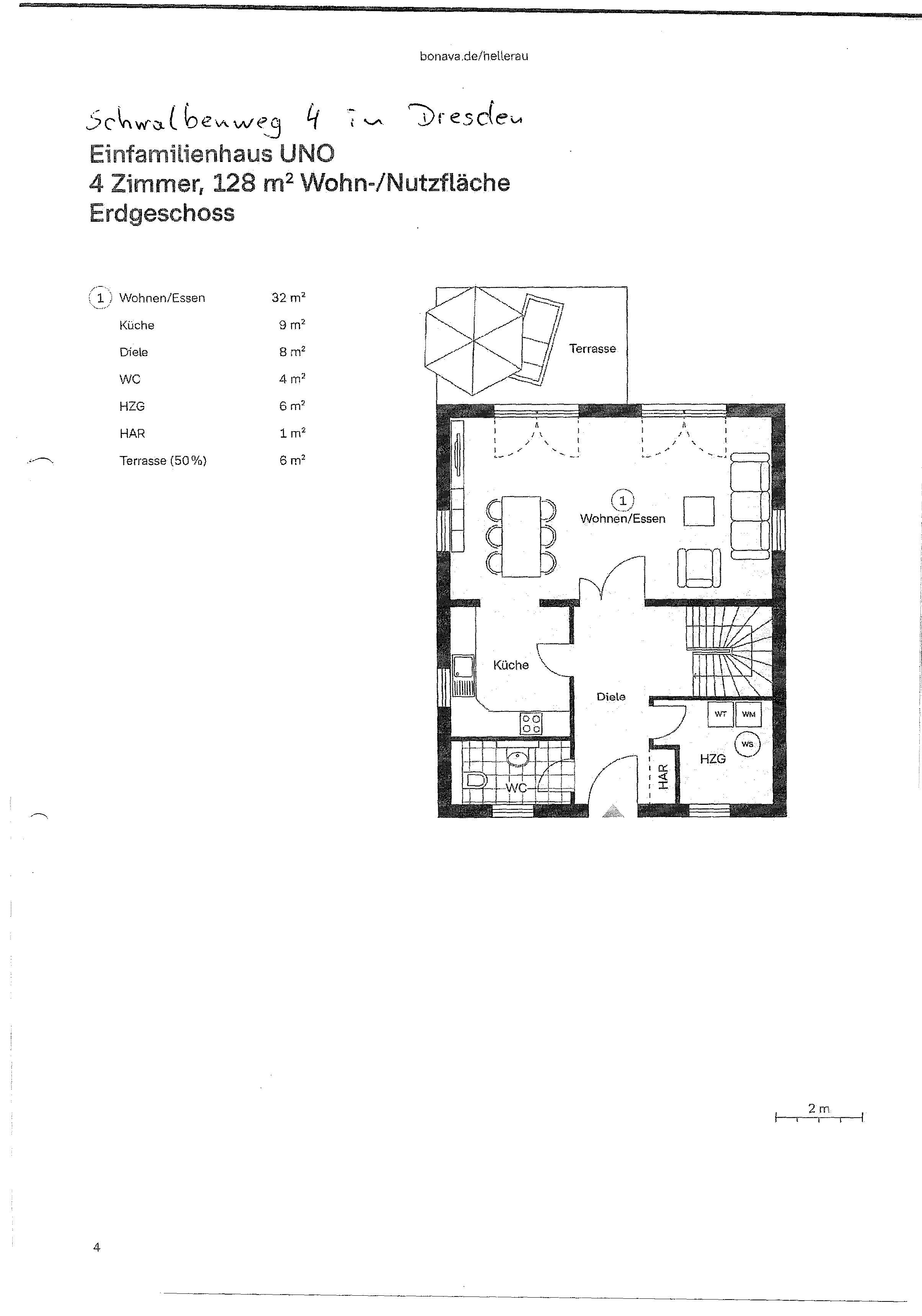 Einfamilienhaus zur Miete 1.700 € 4 Zimmer 122 m²<br/>Wohnfläche 01.03.2025<br/>Verfügbarkeit Schwalbenweg 4 Wilschdorf Dresden 01109