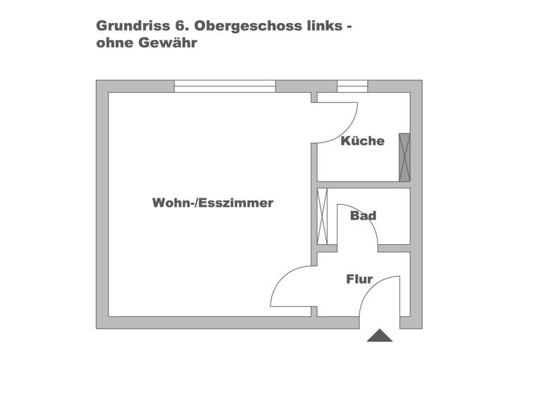 Wohnung zum Kauf 119.000 € 1 Zimmer 25 m²<br/>Wohnfläche 6.<br/>Geschoss Wangen Stuttgart 70327