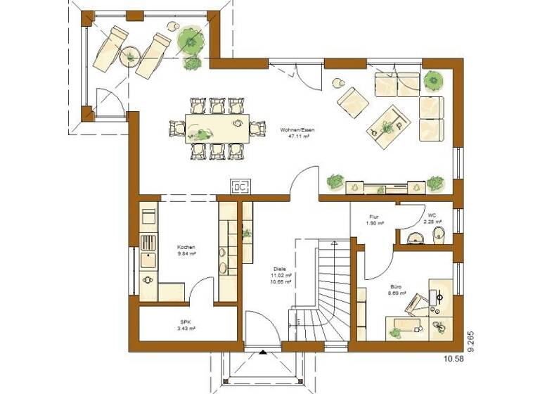 Einfamilienhaus zum Kauf provisionsfrei 457.000 € 5 Zimmer 159 m² 629 m² Grundstück Waldzell Steinfeld 97854