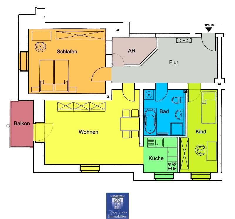 Wohnung zur Miete 525 € 3 Zimmer 88,5 m²<br/>Wohnfläche Gröba Riesa 01591