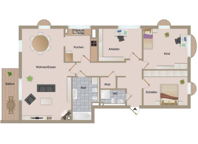 Wohnung zum Kauf 519.990 € 4 Zimmer 117,3 m² 2. Geschoss Seevorstadt-Ost/Großer Garten Dresden 01219