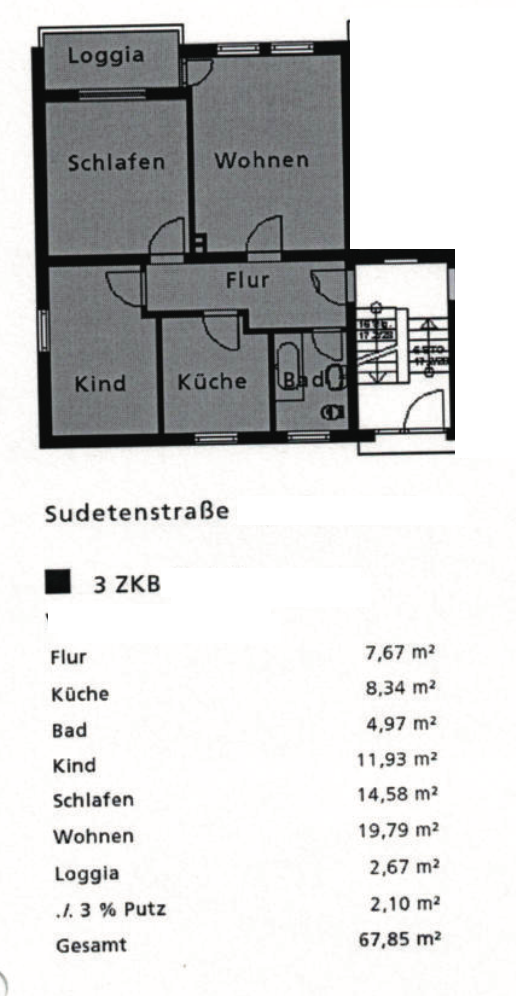 Wohnung zum Kauf 199.000 € 3 Zimmer 67,9 m²<br/>Wohnfläche 4.<br/>Geschoss 01.05.2025<br/>Verfügbarkeit Bobingen Bobingen 86399