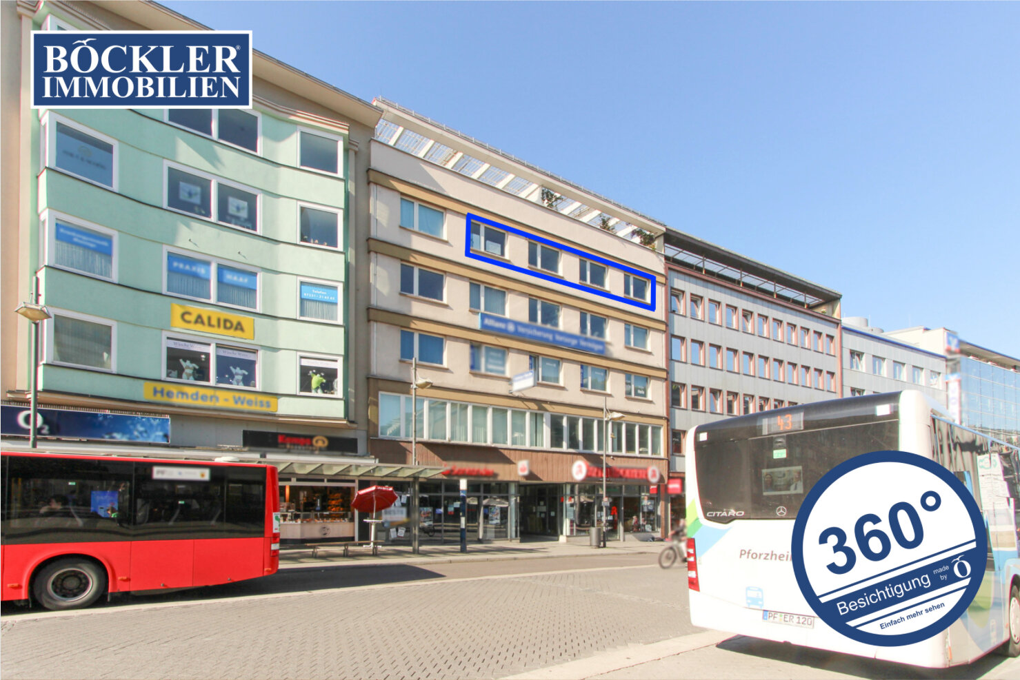 Bürofläche zur Miete 980 € 7 Zimmer Innenstadt - Stadtviertel 022 Pforzheim 75172