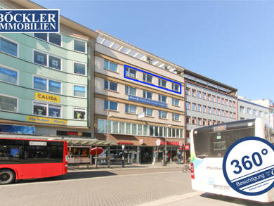 Bürofläche zur Miete 980 € 7 Zimmer 140 m² Bürofläche Westliche Karl-Friedrich-Straße 47 Innenstadt Pforzheim 75172