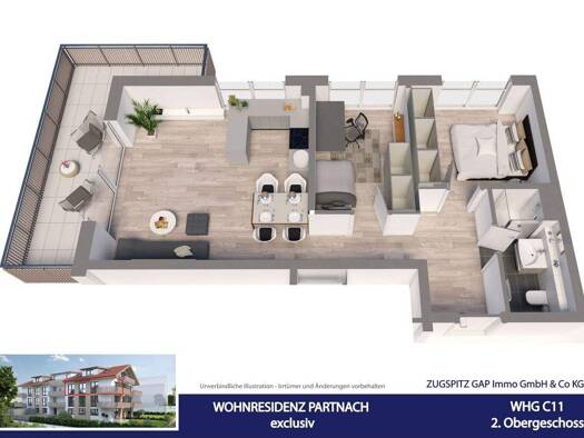 Wohnung zum Kauf 904.000 € 3 Zimmer 70,2 m² 2. Geschoss Partenkirchen Garmisch-Partenkirchen 82467