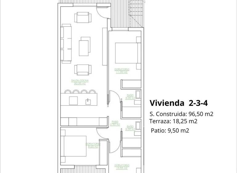 Wohnung zum Kauf provisionsfrei 269.900 € 3 Zimmer 96 m² San Pedro del Pinatar