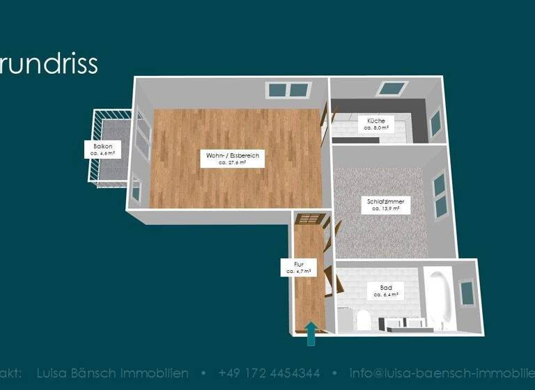 Wohnung zur Miete 750 € 2 Zimmer 63 m² 1. Geschoss frei ab sofort Am Tummelsgrund 16 Mobschatz Dresden 01156