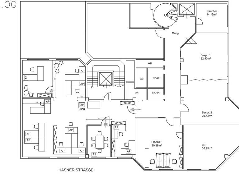 Bürofläche zur Miete 9,50 € 416 m² Bürofläche Waldegg Linz 4020