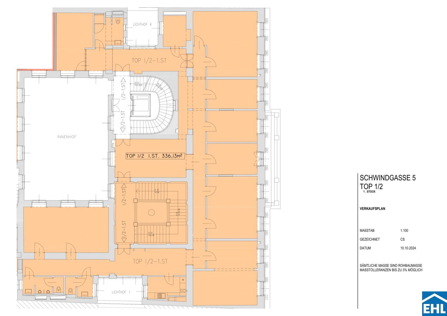 Bürofläche zum Kauf 3.050.000 € 8,5 Zimmer 336,1 m²<br/>Bürofläche Schwindgasse Wien 1040