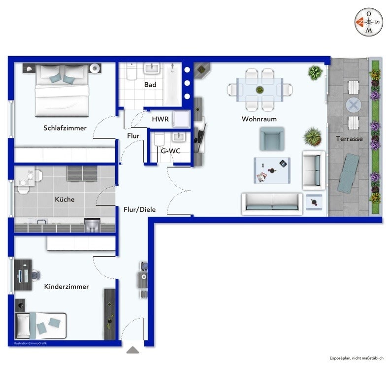 Wohnung zum Kauf 315.000 € 3 Zimmer 88,6 m²<br/>Wohnfläche 1.<br/>Geschoss Cracau Krefeld 47803