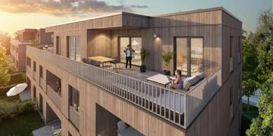 Penthouse zum Kauf provisionsfrei 335.500 € 2,5 Zimmer 69 m² 2. Geschoss Ströllerbachallee Öhringen Öhringen 74613