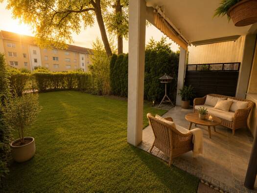 Terrassenwohnung zum Kauf 499.500 € 3 Zimmer 76,7 m² EG Lohhof Unterschleißheim 85716
