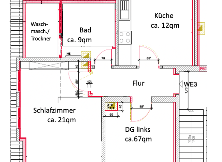 Wohnung zur Miete - Erstbezug 570 € 2 Zimmer 67 m² frei ab 01.07.2026 Brand-Erbisdorf 09618