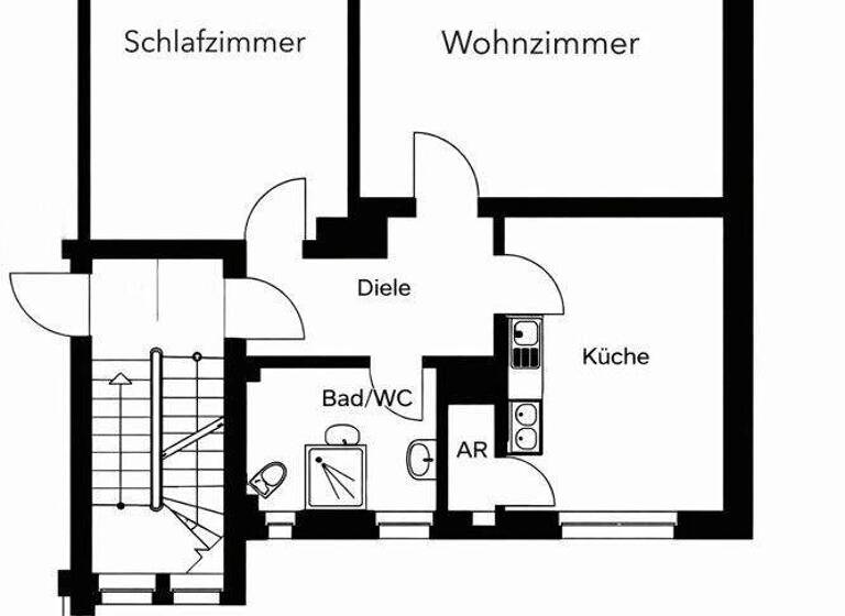 Wohnung zur Miete 810 € 2 Zimmer 73,6 m² 4. Geschoss Süd Ludwigshafen am Rhein 67061