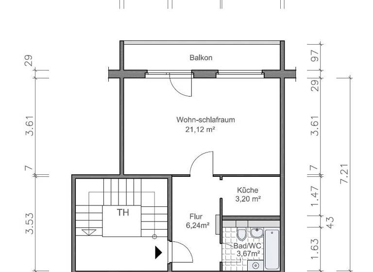 Studio zur Miete 250 € 1 Zimmer 36,9 m² 3. Geschoss frei ab 01.07.2026 Kastanienstraße 5 Lusan Gera 07549
