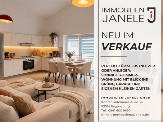 Wohnung zum Kauf 298.000 € 3 Zimmer 62,5 m² 1. Geschoss Konradsiedlung-Wutzlhofen Regensburg 93057