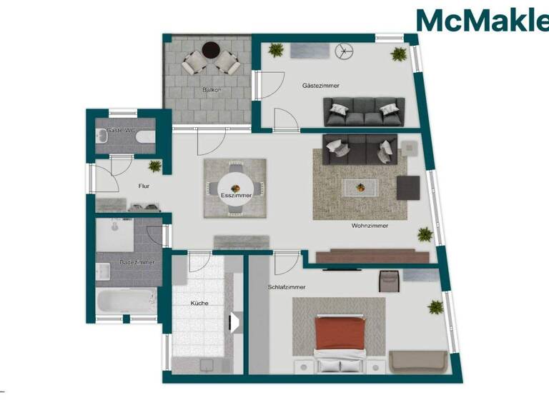 Wohnung zum Kauf 280.000 € 3 Zimmer 66,6 m² 1. Geschoss Nellingen Ostfildern 73760