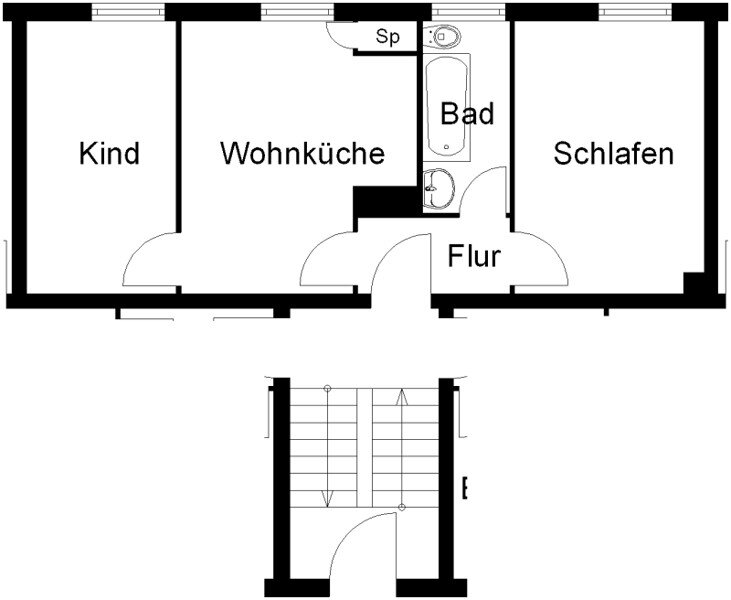 Wohnung zur Miete 338 € 2 Zimmer 42,7 m²<br/>Wohnfläche 01.03.2025<br/>Verfügbarkeit Narzissenweg 3 Pfalz-Grona-Breite Göttingen 37081