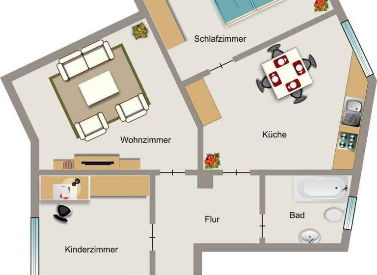 Wohnung zur Miete 782 € 3,5 Zimmer 83,1 m² 1. Geschoss frei ab 01.06.2026 Münchener Straße 143 Frohnhausen Essen 45145