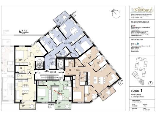 Wohnung zum Kauf - Neubau provisionsfrei als Kapitalanlage geeignet 508.700 € 3 Zimmer 76,3 m² Freiladestraße 4 Brühl Freiburg im Breisgau 79106