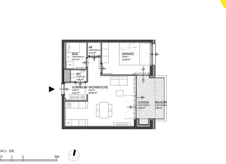 Wohnung zum Kauf 339.000 € 2 Zimmer 54,5 m² 3. Geschoss Josef-Deutsch-Strasse 3 Wien 1100