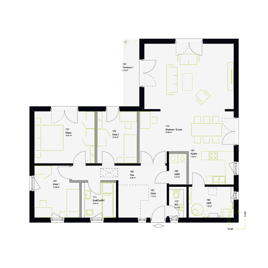 Bungalow zum Kauf 327.807 € 103 m²<br/>Wohnfläche 520 m²<br/>Grundstück Hägelberg Steinen 79585