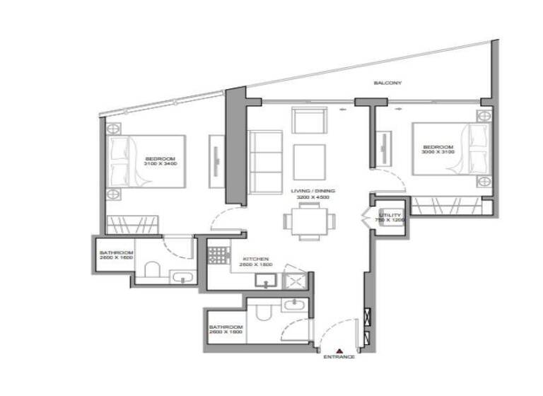 Wohnung zum Kauf - Erstbezug provisionsfrei 573.410 € 2 Zimmer 79,2 m² Sheikh Zayed Road 2 Dubai