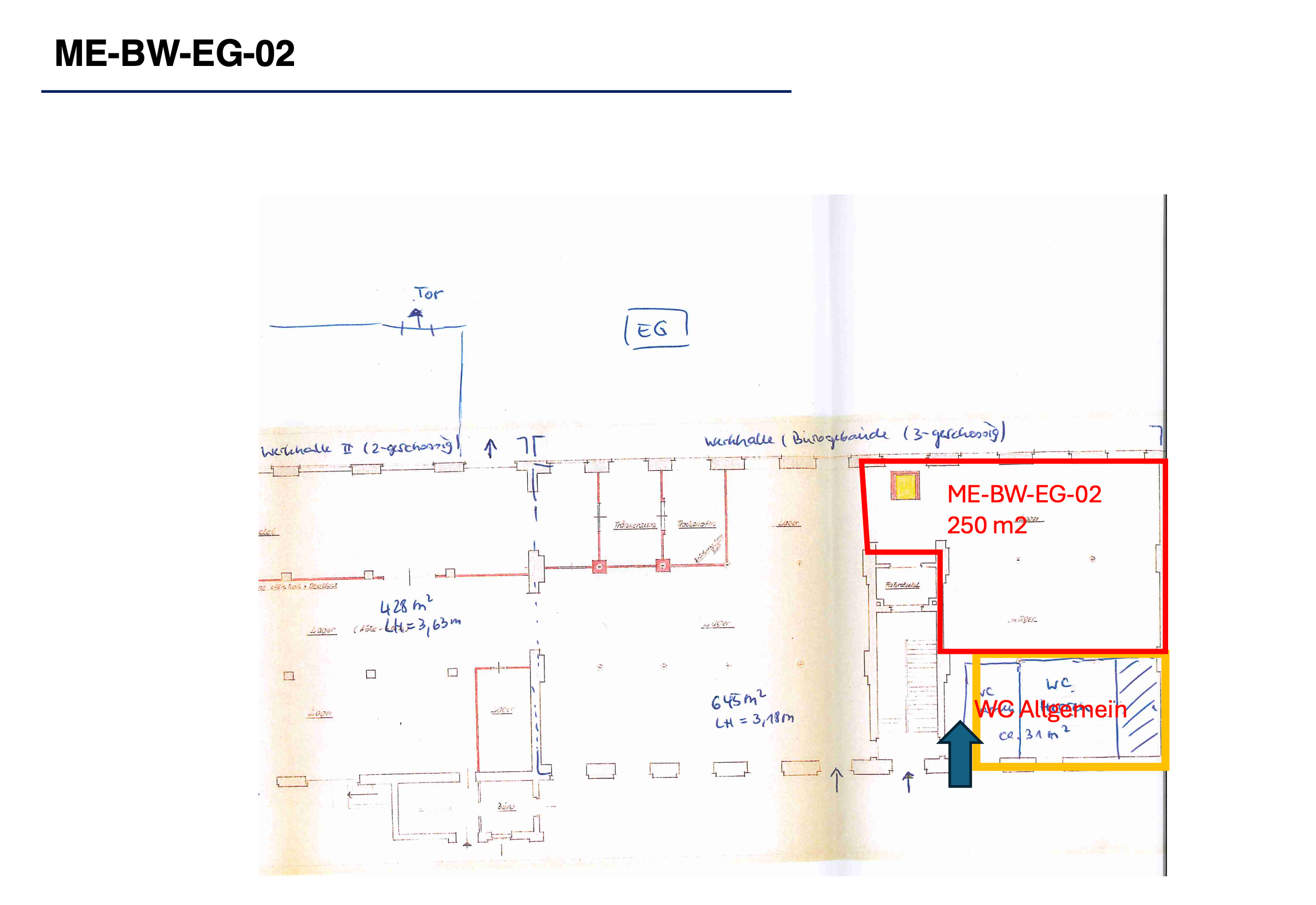 Lagerhalle zur Miete provisionsfrei 2.000 € 250 m²<br/>Lagerfläche Moabit Berlin 10553