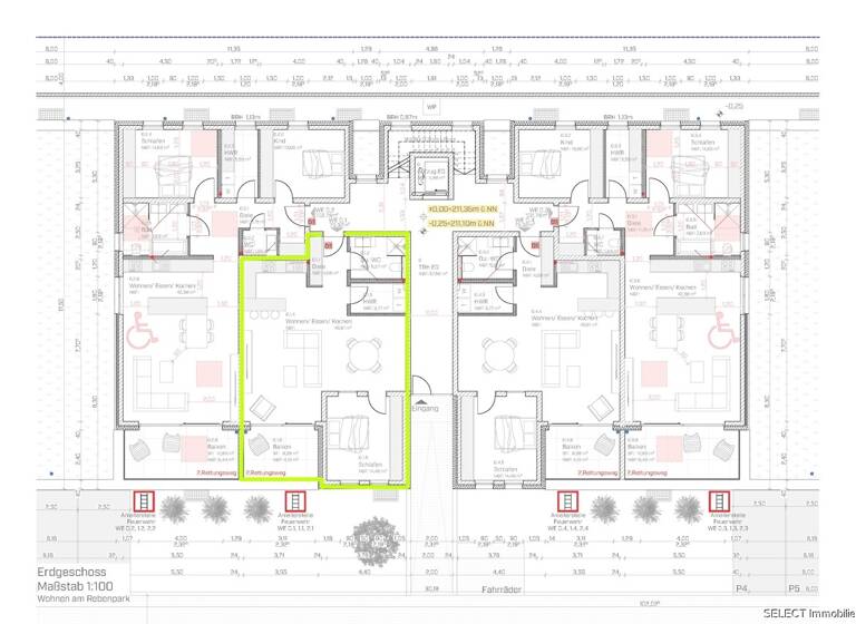 Wohnung zum Kauf 279.000 € 2 Zimmer 75,3 m² EG Kleinblittersdorf 66271
