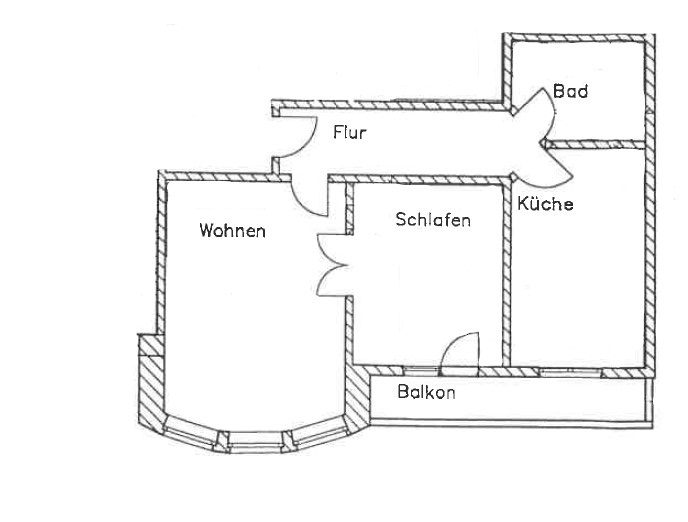 Wohnung zur Miete 480 € 2 Zimmer 64 m²<br/>Wohnfläche 2.<br/>Geschoss Karolinenstraße 15 Eisenach Eisenach 99817