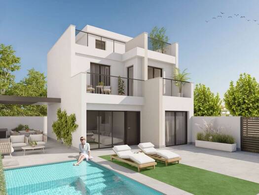Villa zum Kauf - Erstbezug provisionsfrei 659.000 € 4 Zimmer 118 m² 187 m² Grundstück Los Alcázares 30710