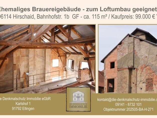 Haus zum Kauf 99.000 € 229,4 m² 115 m² Grundstück Bahnhofstraße 1 a Hirschaid Hirschaid 96114