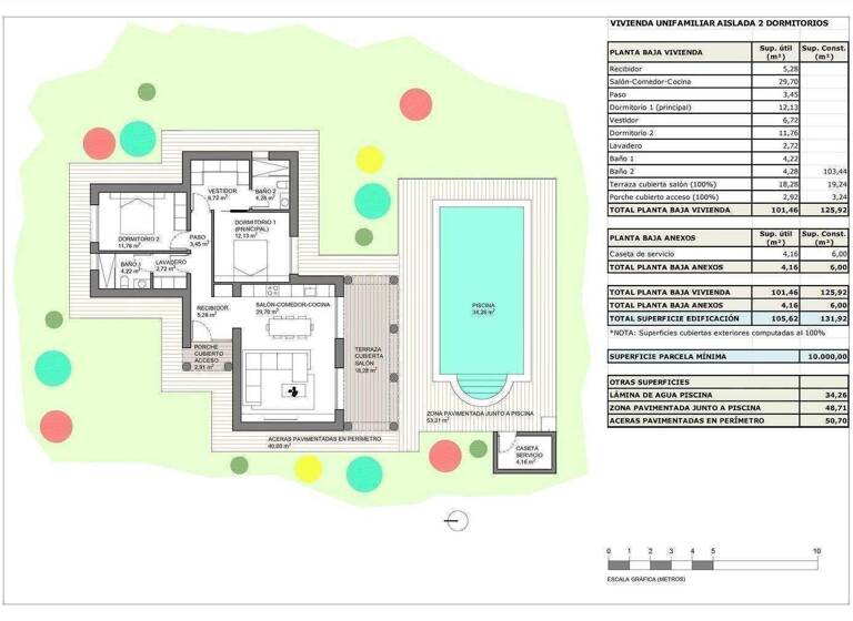 Villa zum Kauf - Erstbezug provisionsfrei 369.500 € 3 Zimmer 131 m² 10.000 m² Grundstück Pinoso