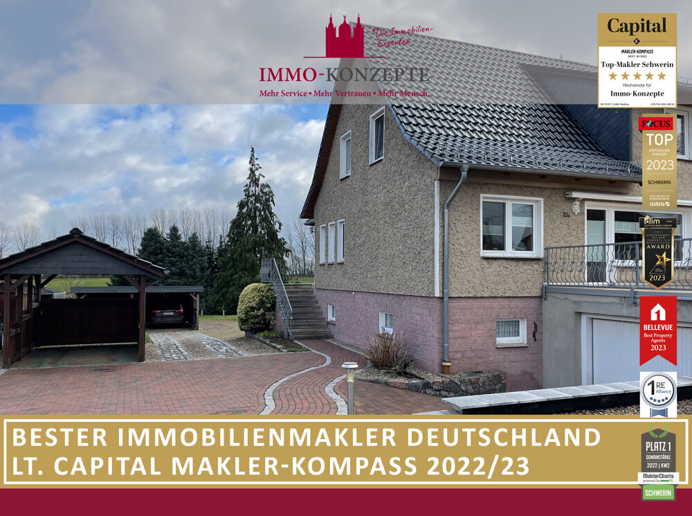 Doppelhaushälfte zum Kauf 196.000 € 4 Zimmer 115 m²<br/>Wohnfläche 2.000 m²<br/>Grundstück Neu Poserin Neu Poserin / Neu Damerow 19399