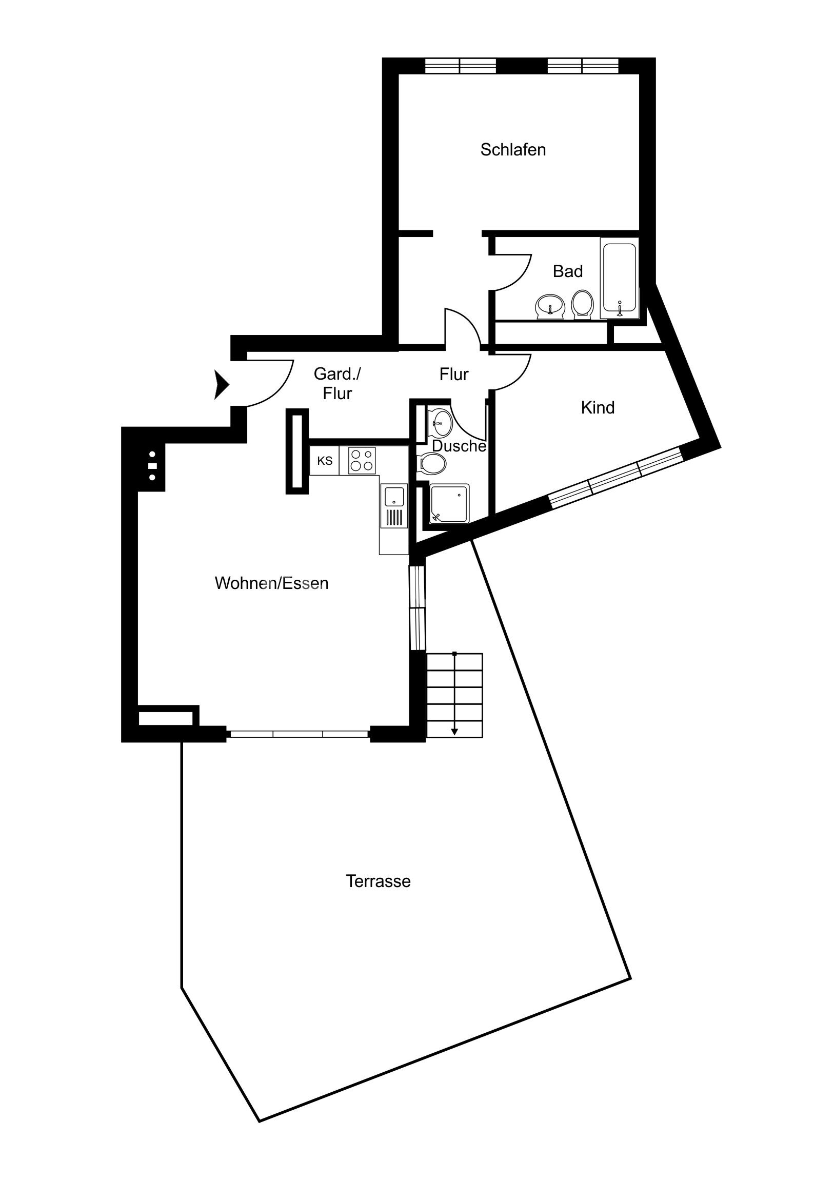 Wohnung zur Miete 2.590 € 3 Zimmer 118 m²<br/>Wohnfläche 3.<br/>Geschoss ab sofort<br/>Verfügbarkeit Eschersheim Frankfurt am Main 60433